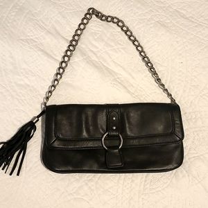Express black genuine leather Purse